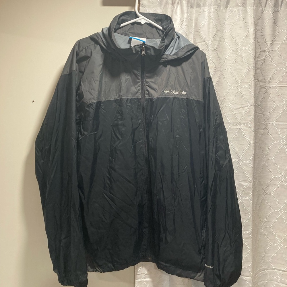 Men’s Columbia Windbreaker Jacket Grey XL